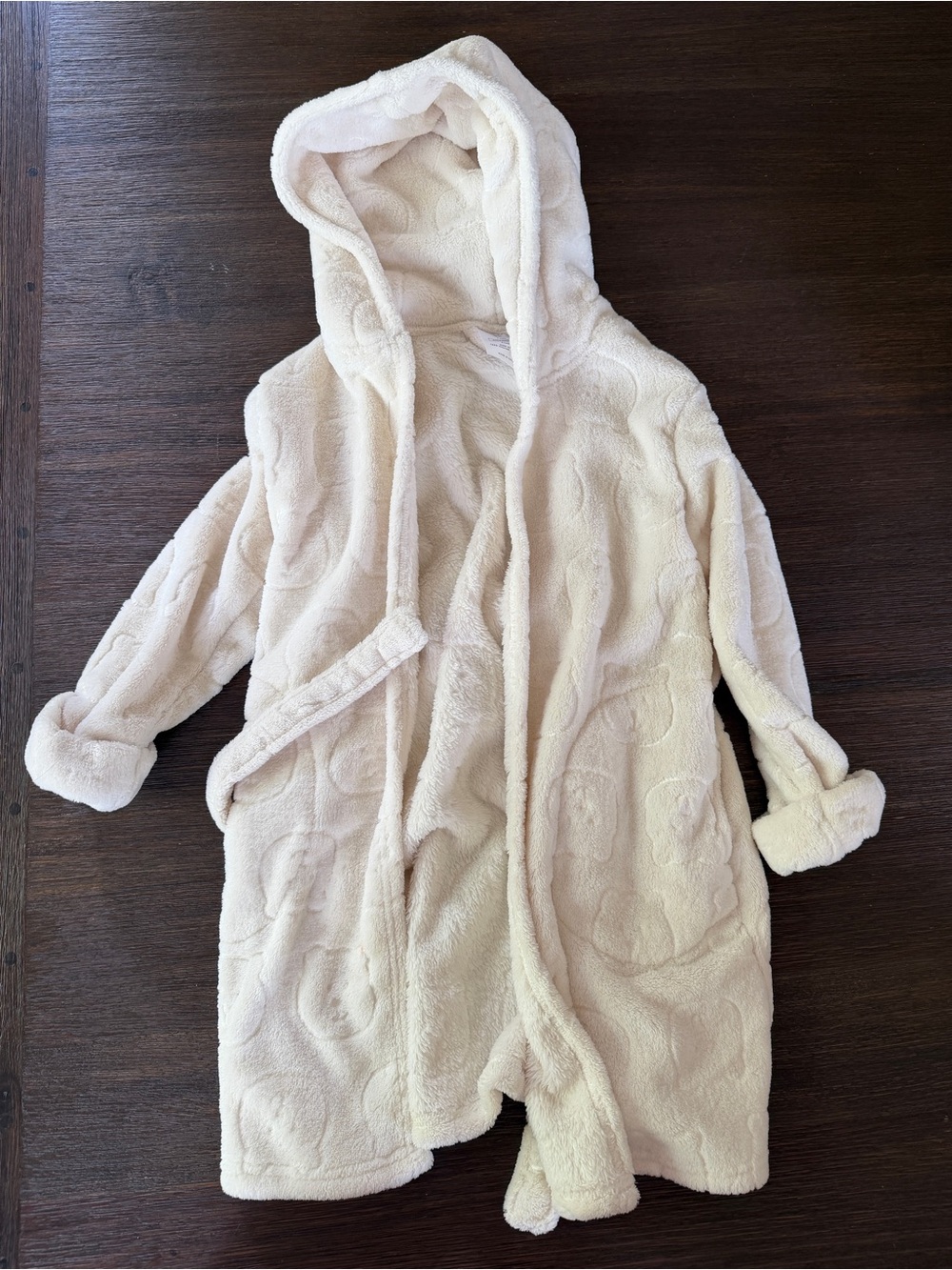 GAP Cozy Cream Hooded Kids Pajama Robe